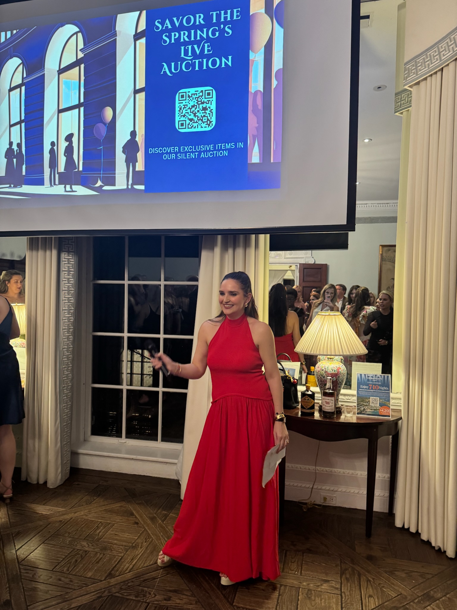 Sara at Savor the Spring live auction